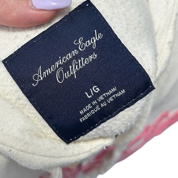 Women's American Eagle Spellout Full Zip Hoodie - Picture 9 of 9